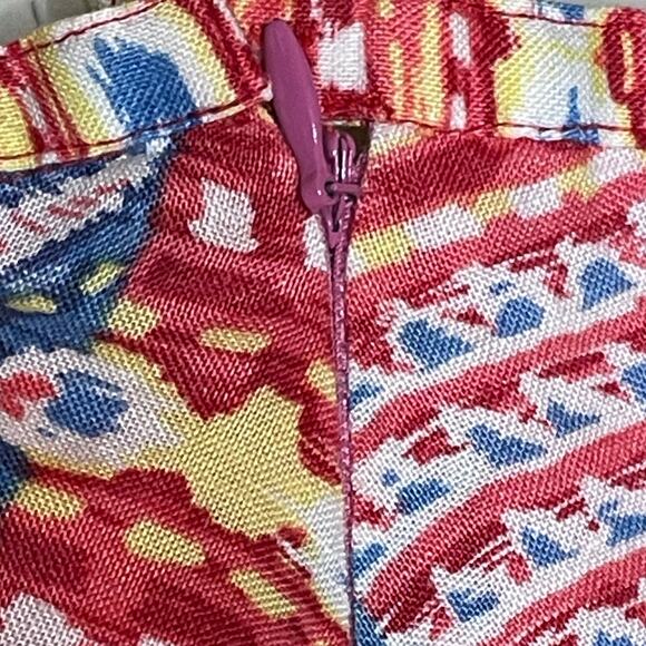 WD.NY Multicolor Festive Boho Lined Skirt size Medium - Picture 3 of 11